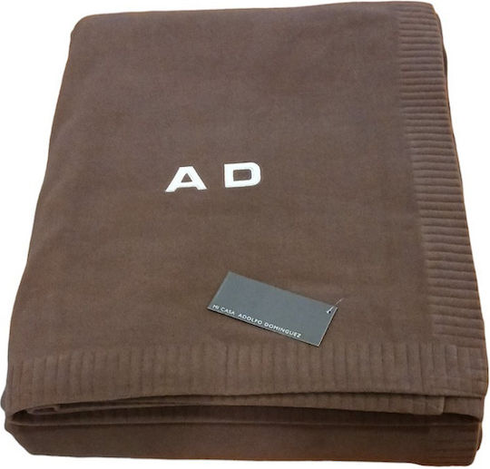 Manterol Casa Κουβέρτα Fleece Υπέρδιπλη 220x240εκ. Καφέ