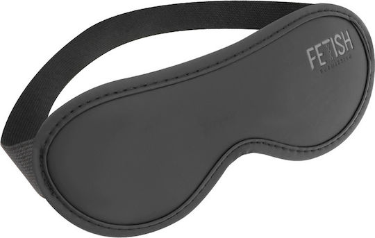 Fetish Submissive Leather Ii Vegan BDSM Μάσκα σε Μαύρο Χρώμα