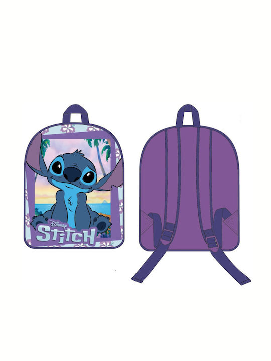 Disney Stitch School Bag Backpack Kindergarten in Lilac color