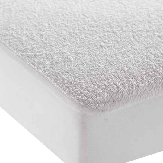TnS Protective Cover King Size Waterproof with Skirt White 180x200+30cm