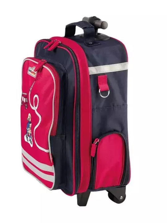 Sigikid Trolley Πυροσβέστης Σχολική Τσάντα Τρόλεϊ Δημοτικού Πολύχρωμη