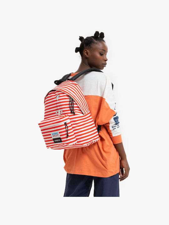 Eastpak Padded Pak'r Ученическа Чанта Обратно Junior High-High School в Червен цвят 24лт