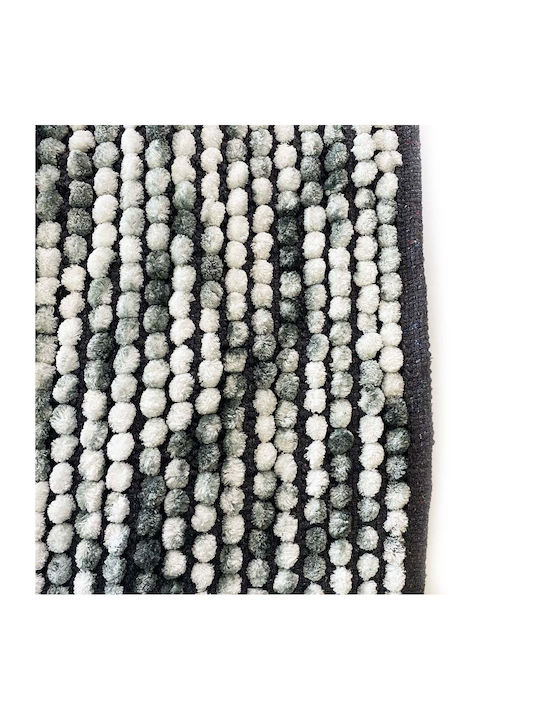 TnS Badematte Synthetisch,Polyester/Cotton/Leather Rechteckig 39-958-0451 White & grey 40x60cm