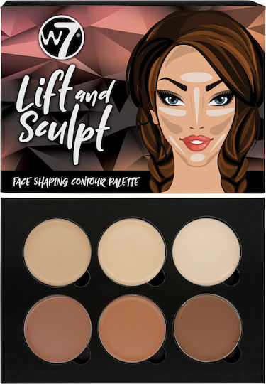 W7 Cosmetics Lift & Sculpt Палитра 21гр