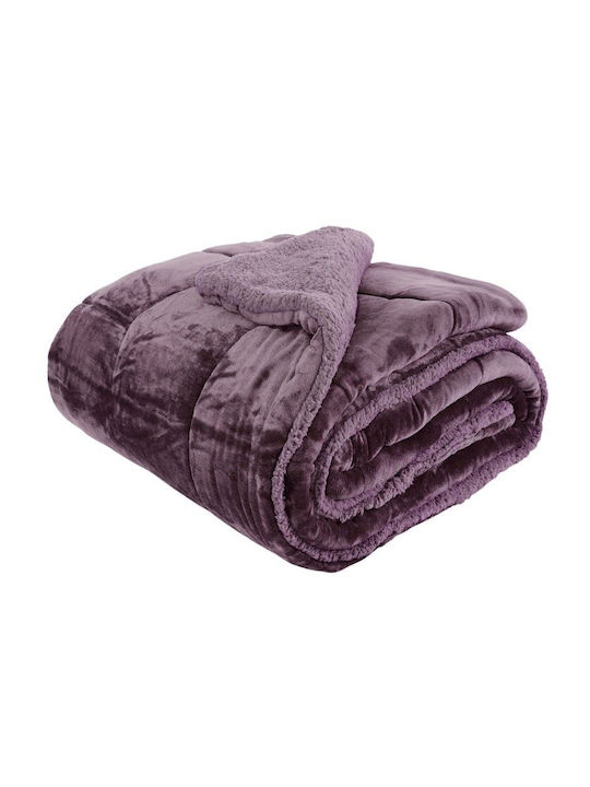 SB Home Πάπλωμα Υπέρδιπλο 220x240εκ. Violet 550 GSM