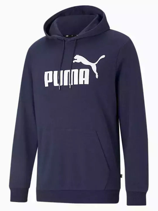 Puma Ανδρική Φούτερ Ζακέτα με Κουκούλα Μπλε