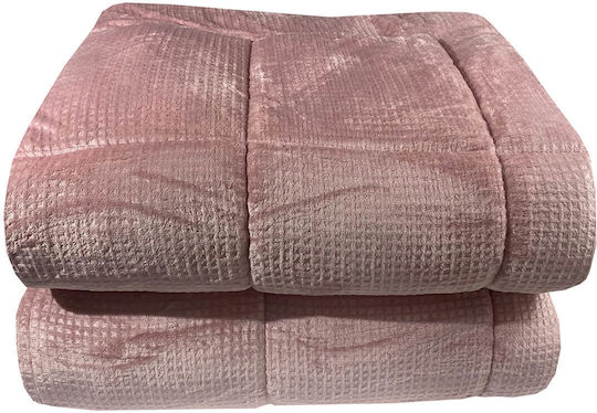 Astron Italy Κουβερτοπάπλωμα Υπέρδιπλο 240x220εκ. Dusty Rose