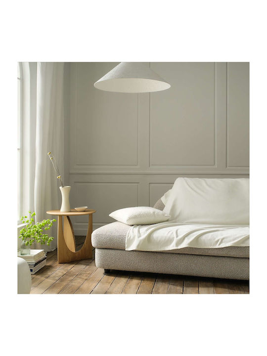 Gofis Home Luna Ριχτάρι Πολυθρόνας Δύο 'Οψεων Βελουτέ 180x180εκ. Λευκό 2007427116220