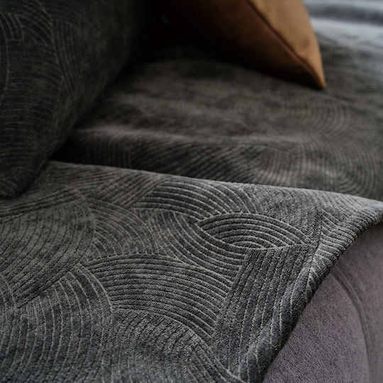Gofis Home Nimbus Armchair Throw Jacquard 180x180cm Gray