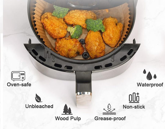 Aj WP Non-stick Papers for Air Fryer 23x23cm 50 Pieces