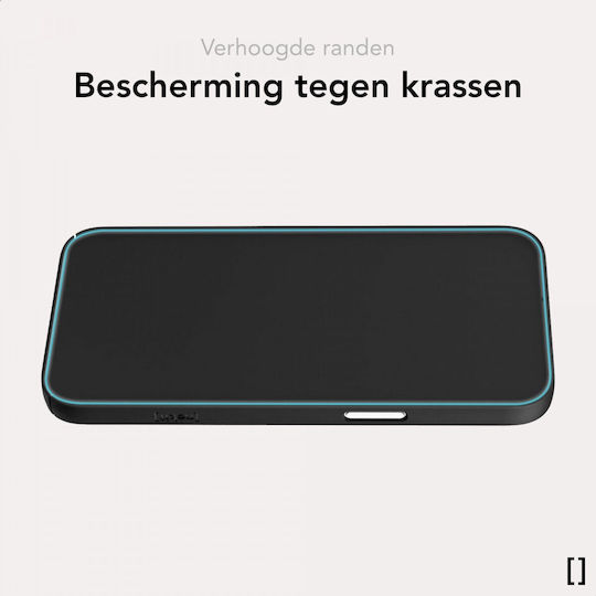 Nekit Umschlag Rückseite Kunststoff 1mm Schwarz (iPhone 15 Plus / 16 Plus)