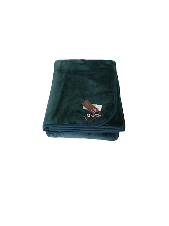 Manterol Casa Polo Farbe Samtige Übergröße Decke 220x240cm Koralle