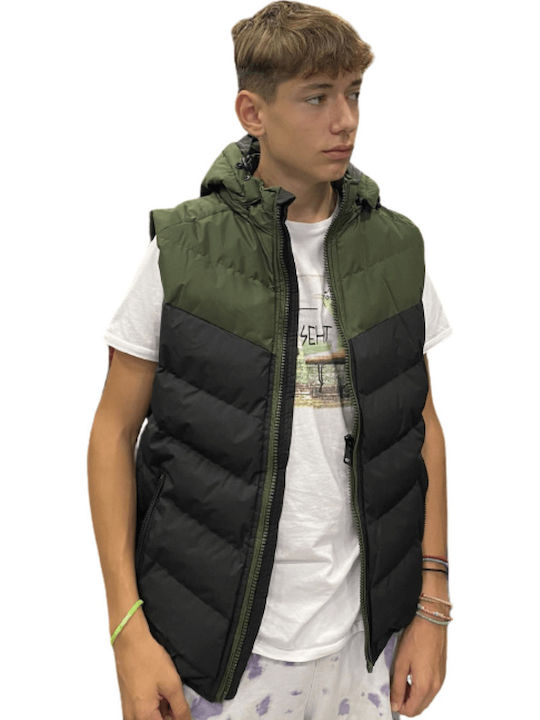 Безръкавно Ветроустойчиво Яке Olive/Black