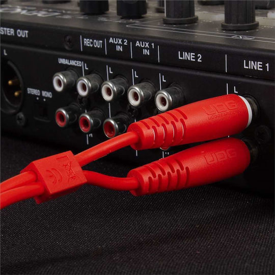 UDG Кабел 2x RCA male - 2x RCA male 1.5м U97001RD