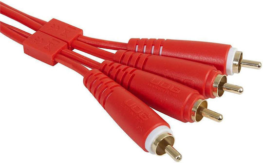 UDG Кабел 2x RCA male - 2x RCA male 1.5м U97001RD
