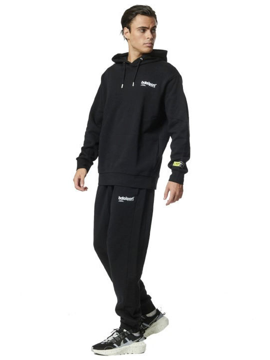 Herren Sweatshirt mit Kapuze Schwarz