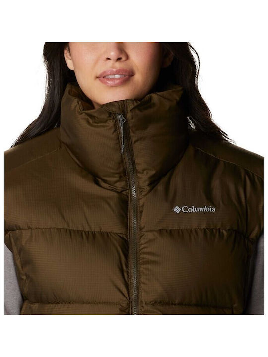 Columbia Women's Long Puffer Jacket for Winter Khaki