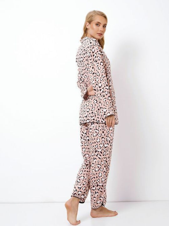 Aruelle Winter Women's Pyjama Set Pink Valencia