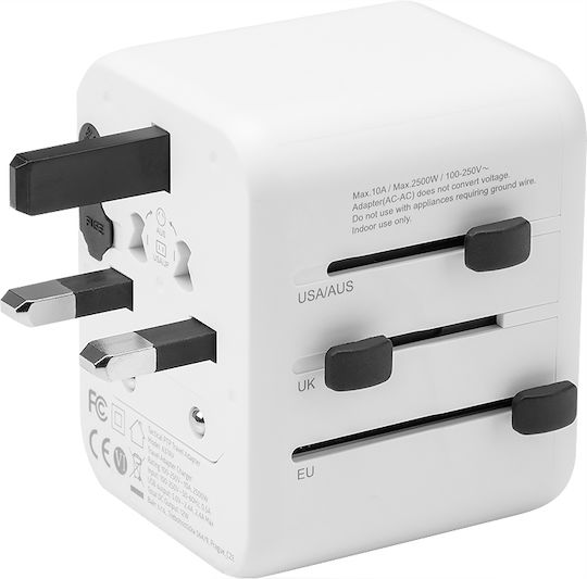 Tactical PTP Travel 05CHA0150 Αντάπτορας Πρίζας από Universal σε Universal