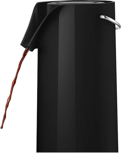 Eva Solo Pump Vacuum Jug Thermos Stainless Steel 1.8L Black