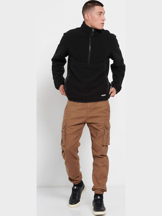 Trousers Cargo in Regular Fit Tabac Brown