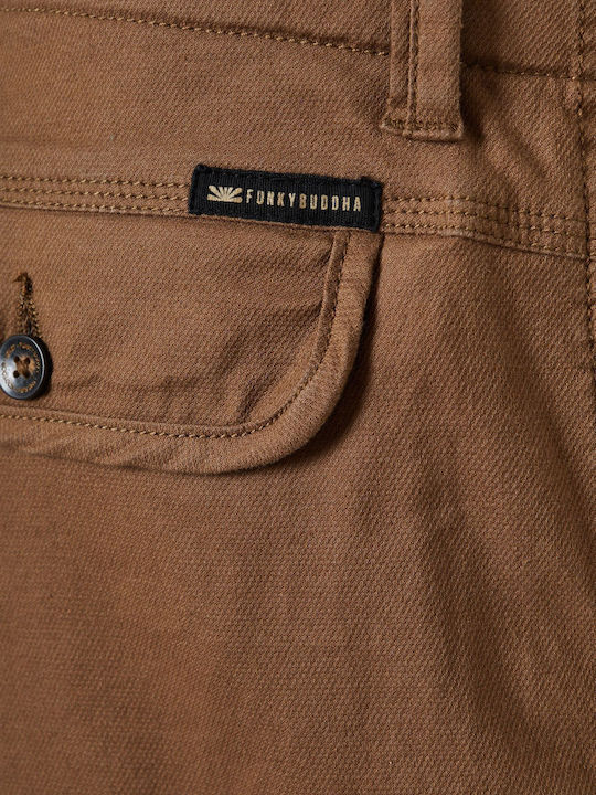 Trousers Cargo in Regular Fit Tabac Brown