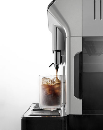 De'Longhi Eletta Explore Automatic Espresso Machine 1450W 19bar Pressure for Cappuccino with Grinder Titanium