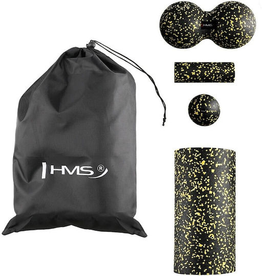 HMS Σετ Foam Rollers Μαύρο