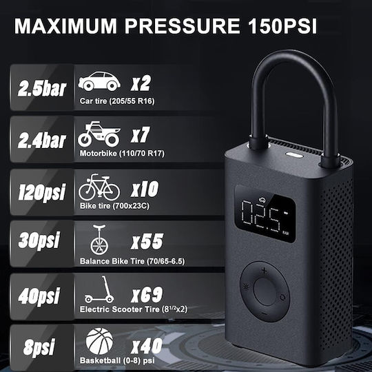 Xiaomi Tire Pumpe Wiederaufladbar 12V