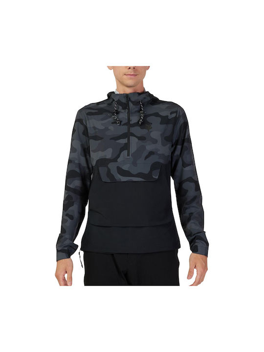 Fox Ranger Wind Cycling Windbreaker Jacket Long sleeve Black