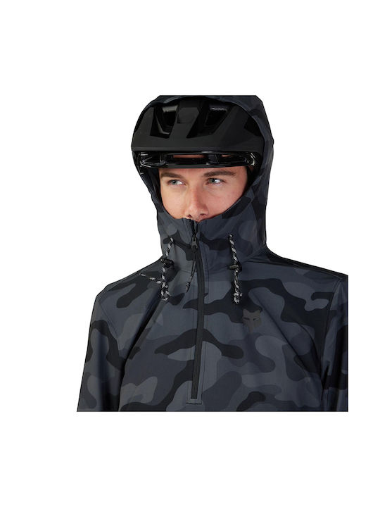 Fox Ranger Wind Cycling Windbreaker Jacket Long sleeve Black