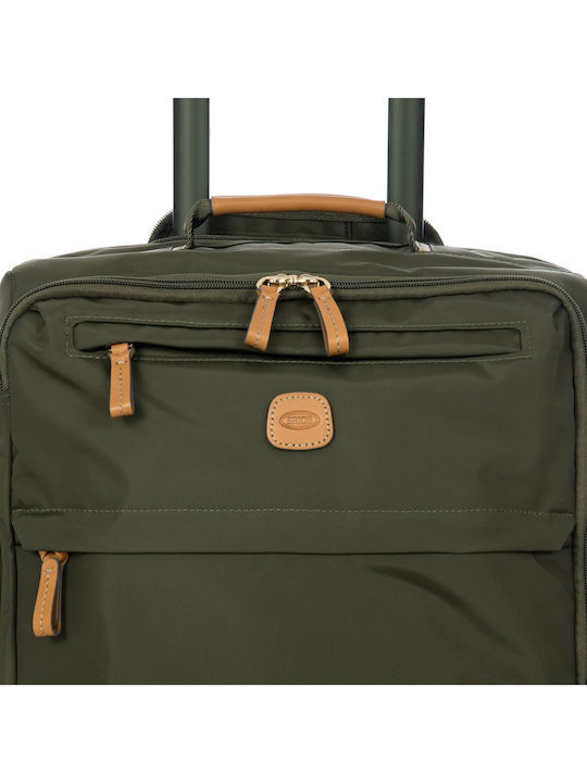 Bric's Milano X-Travel Βαλίτσα Ταξιδίου Καμπίνας Υφασμάτινη Χακί με 4 Ρόδες Ύψους 55εκ.