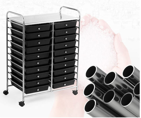 Storage Drawer from Metal and Plastic 63x37x87 cm