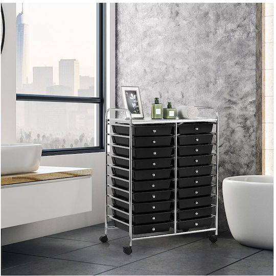 Storage Drawer from Metal and Plastic 63x37x87 cm