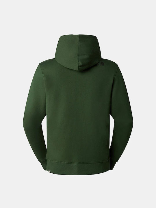 The North Face Men's Sweatshirt Jacket with Hood Green