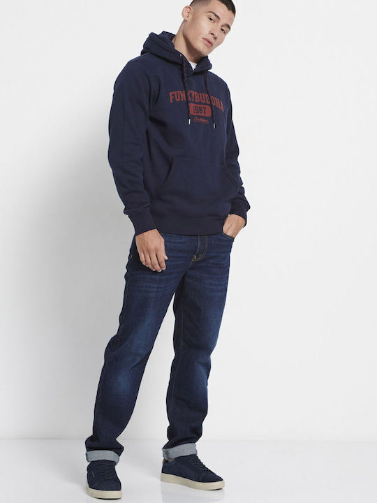 Sweatshirt mit Kapuze Marineblau