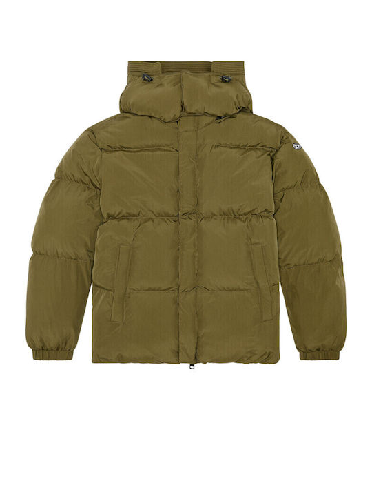 Jachetă de iarnă Puffer kaki
