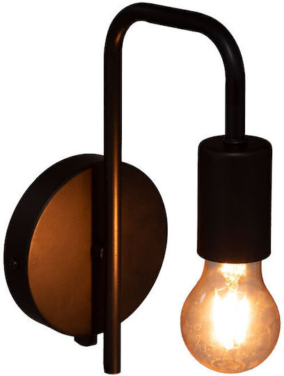 Pakketo Zhola Lamp Wall with Socket E27 Black 17cm