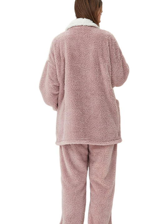 Set Winter Women's Pajamas Pink