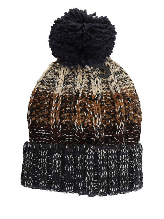 Barbour Beanie Unisex Σκούφος Πλεκτός σε Καφέ χρώμα