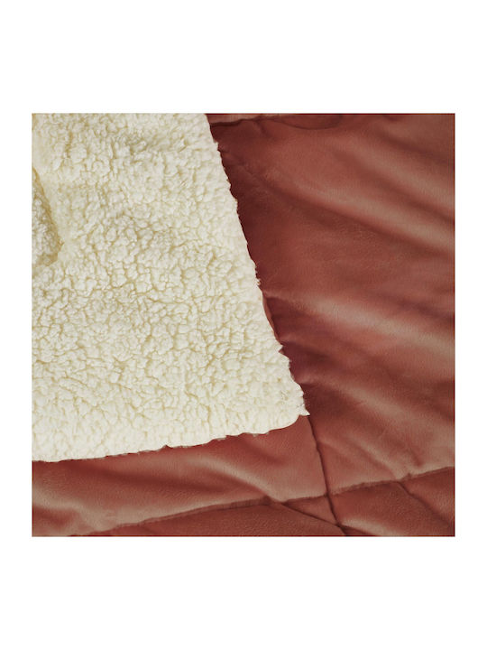 Das Home Κουβερτοπάπλωμα με Γέμιση Hollowfiber Μονό 160x240εκ. 1173 Κεραμιδί 11 togs