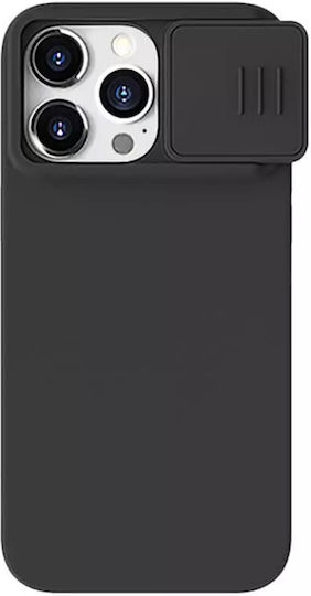 Nillkin Camshield Silky Umschlag Rückseite Silikon Schwarz (iPhone 15 Pro)