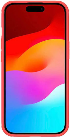 Nillkin Super Frosted Shield Pro Umschlag Rückseite Kunststoff Rot (iPhone 15)