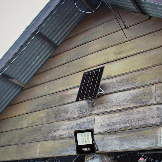 V-TAC Wasserdicht Solar LED Flutlicht 6W Natürliches Weiß 4000K mit Fernbedienung IP65