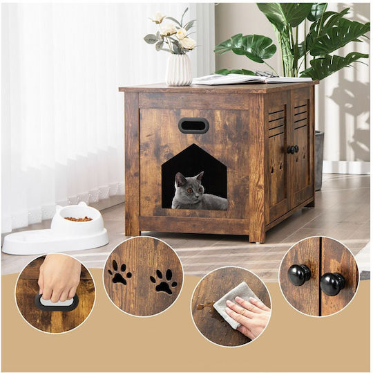 Costway Cat Toilet Furniture 50.5x50.5cm 1pc 50gr