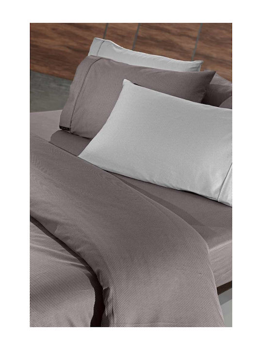 Guy Laroche Duvet Cover Cotton Satin Queen 255x245 Minimal Melanze