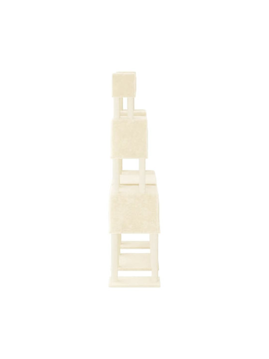 vidaXL Kratzbaum Katzenbäume Beige 136x47.5x199cm