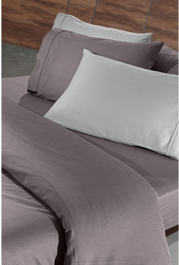 Guy Laroche King Size 180x200+35cm with Elastic Minimal Melanze