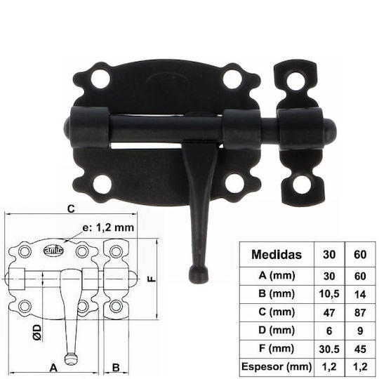 Amig Door Handle Black