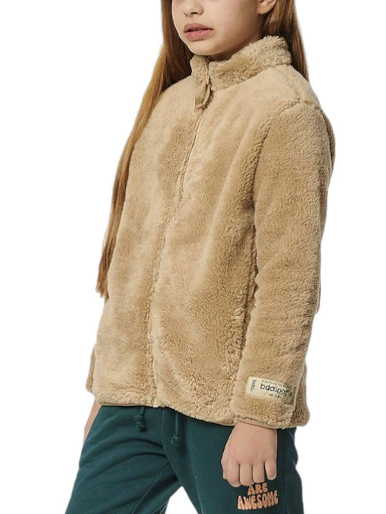 Body Action Cardigan pentru copii Fleece Beige